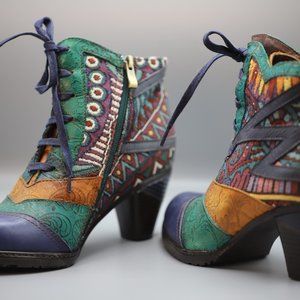 Ankle boots multi color